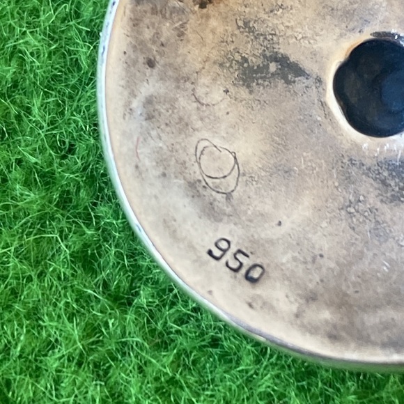 950 sterling silver BOHO Onyx? dangle earrings - Picture 4 of 5